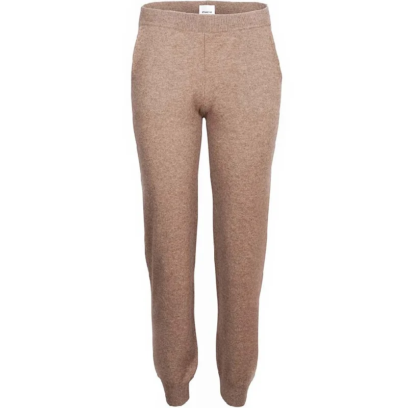 RELAXED FITTING CASHMERE PANTS "KHAIR" IN BROWNRipped Jeans