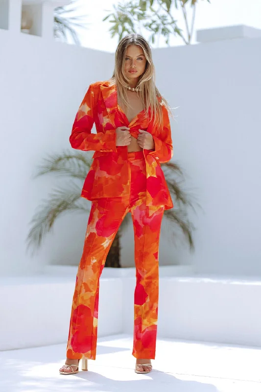 ORALIE PANT - ORANGE FLORALPalazzos