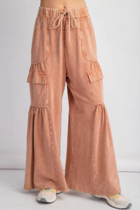 Vintage Trends Washed Cinnamon PantsStirrup Pants