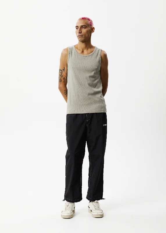 AFENDS Mens Liquid Space - Spray Pants - BlackJumpsuits