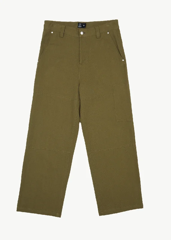 AFENDS Mens Richmond - Carpenter Pants - MilitaryAthletic Pants