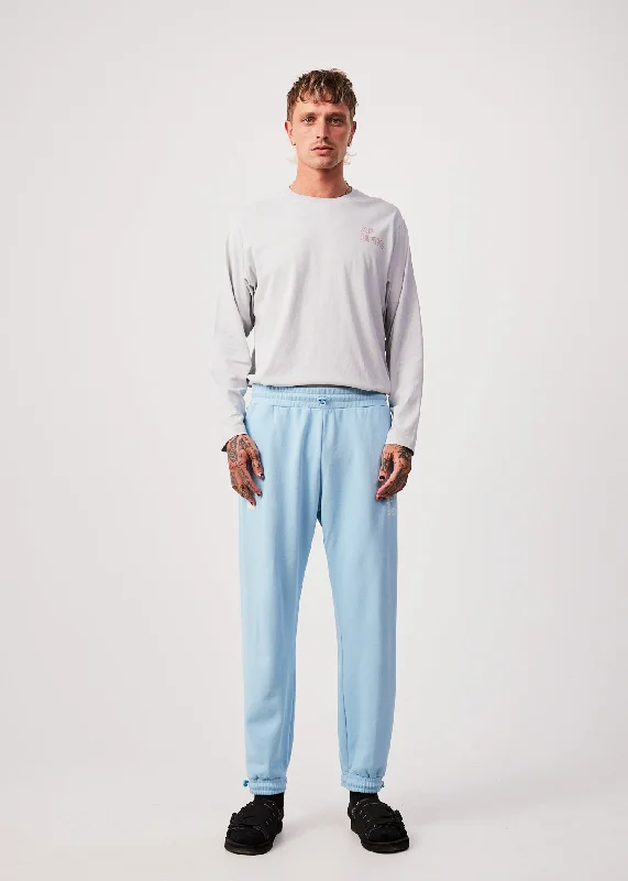 AFENDS Unisex Conditional - Unisex Sweat Pants - Sky BlueCarpenter Pants