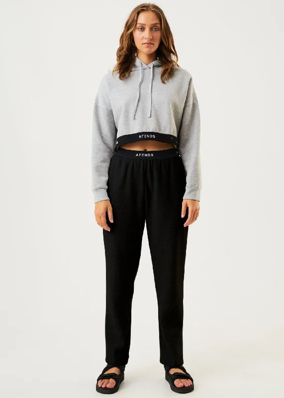 AFENDS Womens Homebase - Sweat Pants - BlackMom Jeans