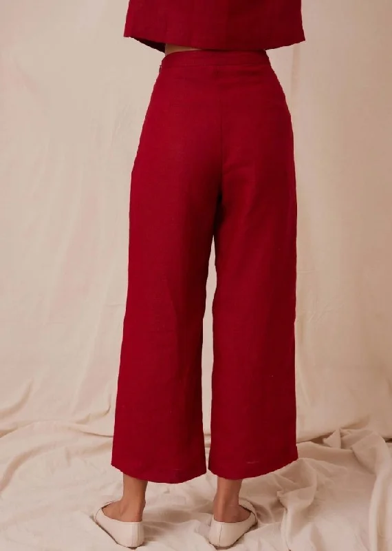 Clyde Pant - ScarletBermuda Shorts