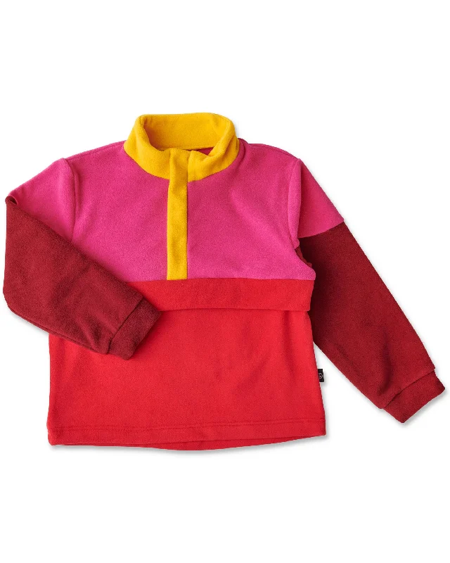 Bella Polar Fleece WindbreakerKnitted Ribbed