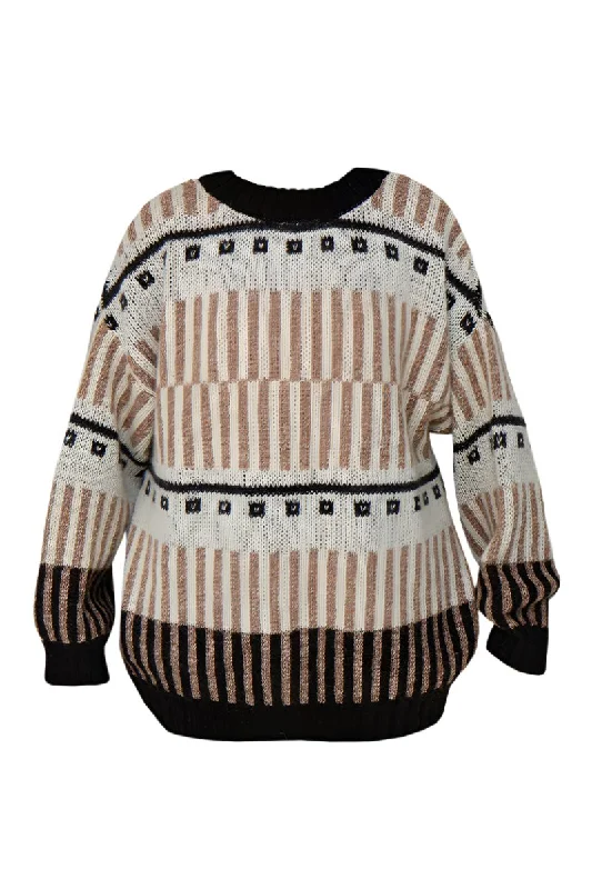 ETHNO SWEATER IN OFF WHITEKnit Winter