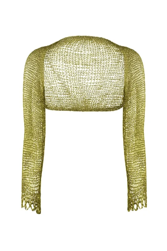 GOLD CHAIN BOLERO SHRUGKnit Chunky