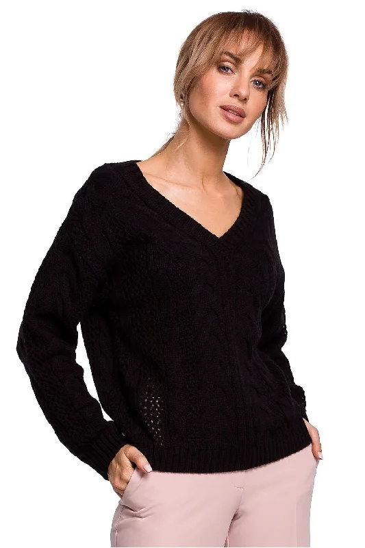 Jumper model 142213 MoeKnitted V-Neck