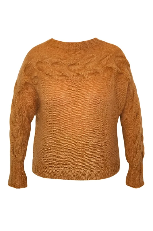 JURA SWEATER IN NUTMEGKnitted Embroidered